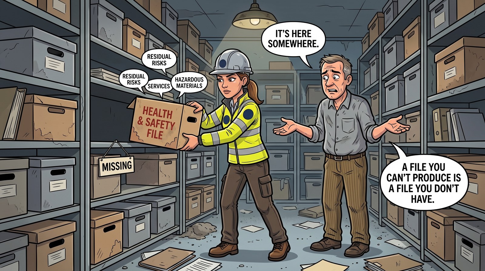 The health and safety file under CDM 2015: what goes in it and who keeps it