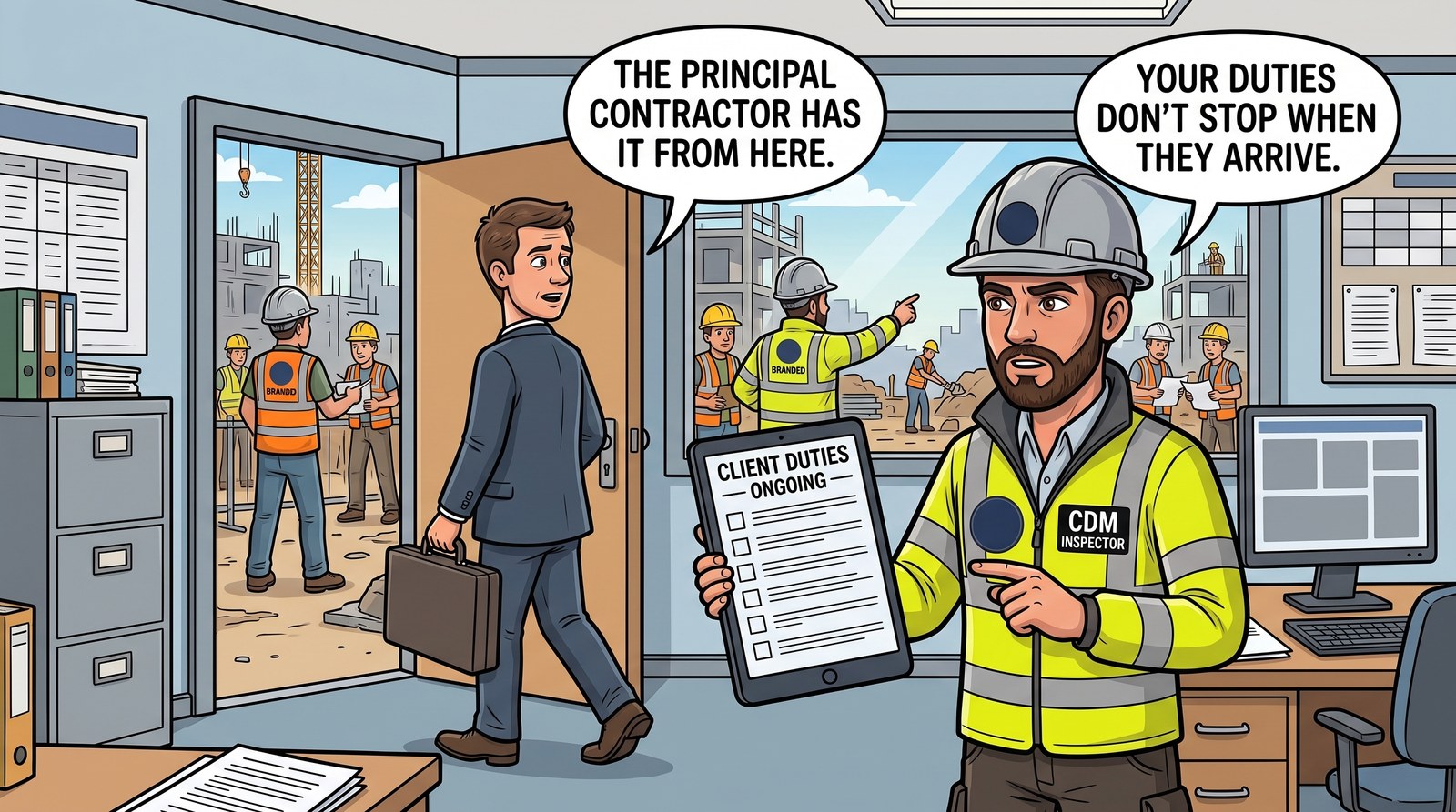 When the PC Is on Site the Client's CDM Duties Remain