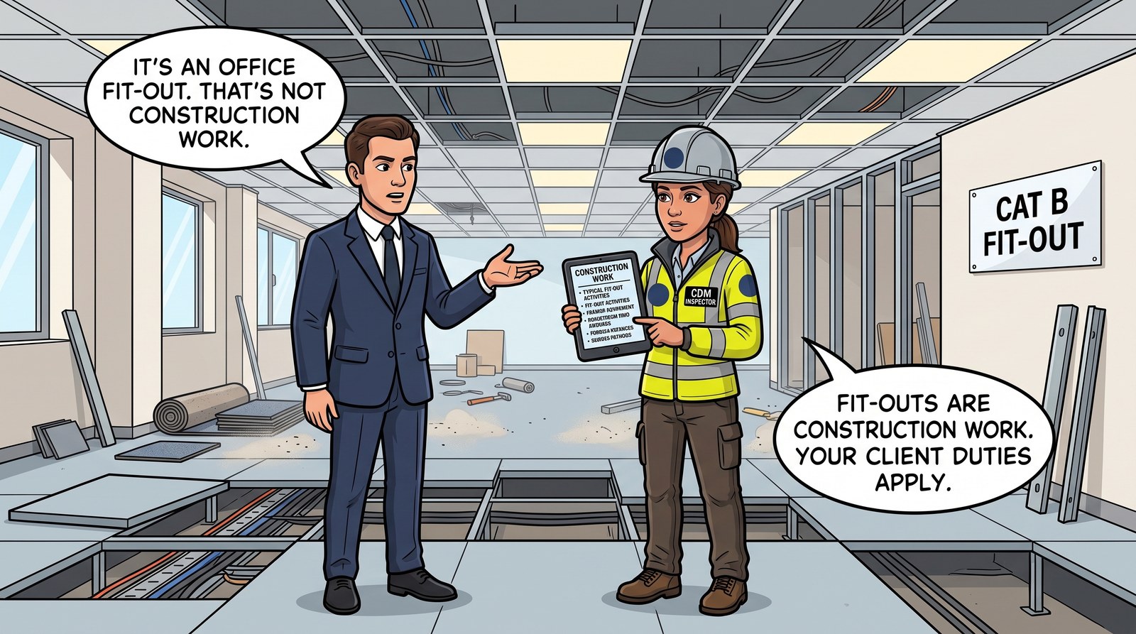 CDM 2015 Applies to Fit-Outs and Refurbishments