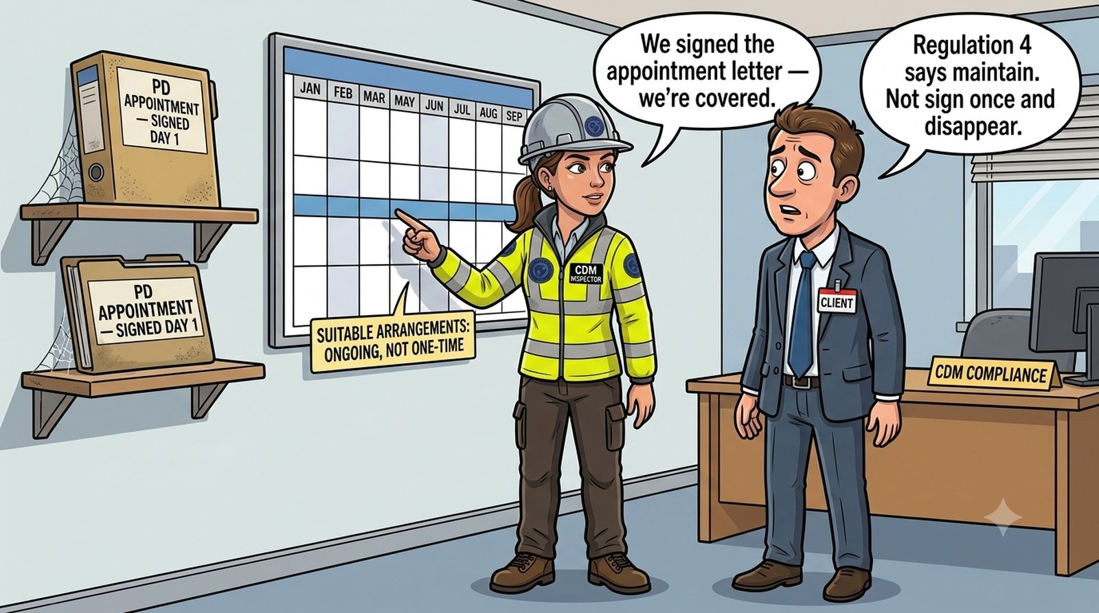 CDM 2015 client duties: what Regulation 4's suitable arrangements mean